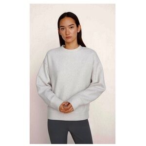 Vince Boxy Crew Fuzzy Pullover.